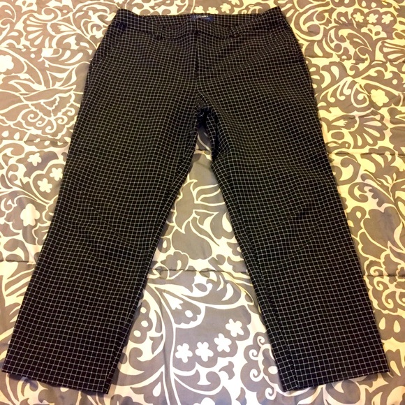 Harper Grid Patterned Slacks - Picture 1 of 9